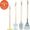 small foot Garden Tool Set Made of Wood and Metal, Garden Toy for Children from 3 Years in Modern Colours, 12389 view 2