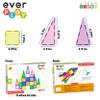 Everplay Magnetic Tile Building Block Set Construction Magnet Tiles Toy Blocks STEM Educational Learning Kit Toddler Preschool Games Rocket Playset Toys Unlimited Creation Boys Girls Age 3 and up view 2