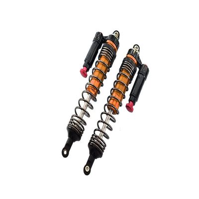 Aluminum 6061-T6 Rear L-Shape Piggy Back (Built-In Piston Spring) Adjustable Spring Dampers 139mm For Traxxas 1:7 Unlimited Desert Racer UDR Pro-Scale 4X4 (#85076-4) Upgrades - Orange