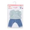Corolle 14 Baby Doll Outfit - Loire Riverside Pants & Striped T-Shirt - Mon Grand Poupon Outfits and Accessories fit 14" Dolls, for Kids Ages 2 Years and up view 4