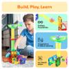 PicassoTiles 4pc Marbles for Magnetic Block Tiles Marble Run Race Track Magnet Building Tile Blocks Racetrack Maze Construction Toys Creative Toy Girls Boys 3 and Up Early Education STEM Learning Kit view 4