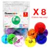 PicassoTiles 8pc Marbles for Magnetic Block Tiles Marble Run Race Track Magnet Building Tile Blocks Racetrack Maze Construction Toys Creative Toy Girls Boys 3 and Up Early Education STEM Learning Kit view 3