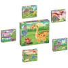 PicassoTiles Magnetic Cube Puzzle 6-in-1 Dinosaur Theme Pattern Magnet Brain Teaser Building Cubes 120 Pictures Toy Set Kids Ages 3 & Up Preschool Children Promote Problem Solving Skills PMC23 view 1