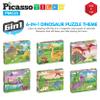 PicassoTiles Magnetic Cube Puzzle 6-in-1 Dinosaur Theme Pattern Magnet Brain Teaser Building Cubes 120 Pictures Toy Set Kids Ages 3 & Up Preschool Children Promote Problem Solving Skills PMC23 view 4