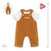 Corolle 14 Baby Doll Outfit - Loire Riverside Overalls and T-Shirt - Mon Grand Poupon Outfits and Accessories fit 14" Dolls, for Kids Ages 2 Years and up view 2