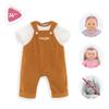 Corolle 14 Baby Doll Outfit - Loire Riverside Overalls and T-Shirt - Mon Grand Poupon Outfits and Accessories fit 14" Dolls, for Kids Ages 2 Years and up view 3