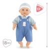 Corolle BbCalin Mal Boy - 12" Soft Boy Baby Doll with Vanilla Scent, Blue Outfit & Sleeping Eyes for Girls Ages 18 Months+, Cute Reborn Realistic Baby Dolls for 2 Year Old Girls view 3