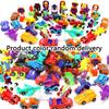 SCKTYZS Mini Transform Robot Car for Toddler, Converting Action Figures Include Pink Sports Car Red Police Car Blue Plane, Girl Kids Birthday Easter Gift Educational Rewards view 4