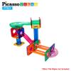 PicassoTiles Magnetic Tiles for Marble Run Racetrack Square Joint Shape Building Block Construction Colorful STEM Toy Set Learning Kit Educational Magnet Playset for Toddler Boys & Girls Ages 3+ view 4