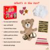 2Pepers Make Your Own Teddy Bear Plush Pillow Kit Arts and Crafts for Girls (No Sew), Teddy Bear Craft Kit for Girls Ages 3-5 4-6 5-7 Years Old Birthday Present, for Kids, DIY Kids Crafts view 4