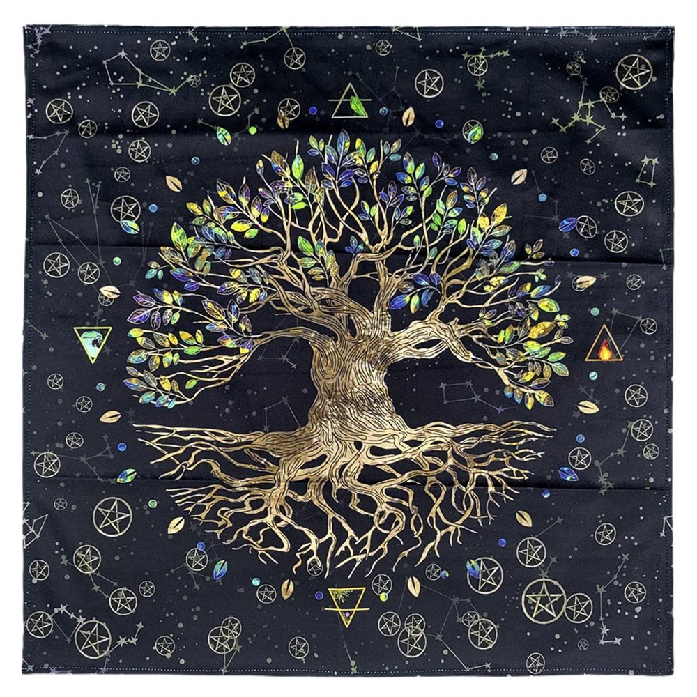 Littryee Tarot Tablecloth, Altar Tapestry Tablecloth Tarot Mat, Tarot Divination Altar Tarot Card Cloth, Tarot Card Cloth Tablecloth, Tarot Table Tapestry Home Wall Decor