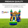 Crossover Inflatable Bounce House with Slide for Kids, 26.5 x 12 x 14.5 Foot Rainbow Castle Smiley Face Combo Bouncer Waterslide Jumper - Includes Pool, Blower, Stakes, Patches and Storage Bag view 4