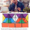 Fidget Toy, Combo Puzzle Toy Geometric Transforming Decompression Colorful Relief Toy for Children view 2