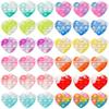 36Pcs Valentines Day Mini Pop Bubble Fidget Sensory Toys Mini Pop It Keychain Rainbow Silicone Simple Fidget Toys Fidget Relieve Anxiety Stress Hand Office Desk Toys for Kids Adults view 1