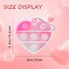 36Pcs Valentines Day Mini Pop Bubble Fidget Sensory Toys Mini Pop It Keychain Rainbow Silicone Simple Fidget Toys Fidget Relieve Anxiety Stress Hand Office Desk Toys for Kids Adults view 2