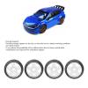 Drfeify RC Wheels Tire, 4 PCS 1:8 GT RC Wheels Strong Grip Road Racing Tires Wear On Road Wheels with 17mm Adapter (White) view 3