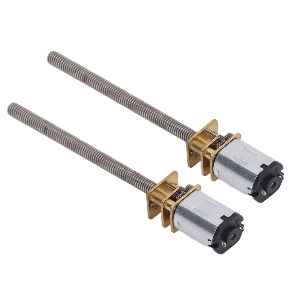 2Pcs DC6V Micro Electric Reduction Motor 1000RPM 4MM Shaft Low Noise M4x55mm for Hobby RC Power Plant Driveline Systems