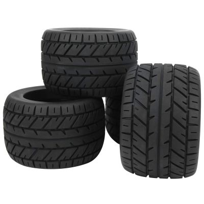 4Pcs 1:8 RC Tire, 165x104mm RC Car Rubber Tire Rims Truck Wheels Compatible Tires for 1:8 RC Truck