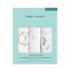aden + anais Essentials Washcloth 3-Pack, Super Soft 100% Cotton Muslin, Gentle on Skin, 3 Absorbent 11x11 Layers, Softer with Every Use, Perfect for Babies, Infants, Toddlers, Blushing Bunnies view 2