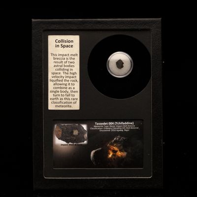 Collision in Space Meteorite in Collector's Box