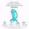 3 in 1 Infant Toys, Baby Teething Toys 36 612 Months, Teethers for Babies 03612 Months for Teething Relief, Baby Gift, Baby Teether Toys, Silicone Sensory Toys, USA Patent Pending, Fish Turquise view 4