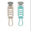 Pacifier Clip for Baby Boy Girl Pacifier Holder Silicone Pacifier Clips for Boys Girls Newborn Birthday Baby Shower Soothie - Set of 2 with Metal Clip (Fish) view 4