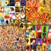 4 Puzzle Set - Love Coffee 1000 Piece, 20 Happy Dogs 750 Piece, Pizza Party and Colorful Copacabana Beach Umbrellas 500 Piece Puzzles view 2