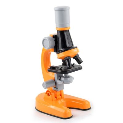 JUIYU Microscope Accessories Kit Digital Biological Laboratory Microscope Kit LED 400X-1200X Educational Gift for Child Microscope Slides (Color : Orange)