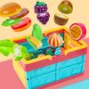 100 PCS Cutting Play Food Set For Kid Kitchen, Storage Basket with Vegetable & Fruit Toy For Toddler Boy Girl, Fake Food Accessories Toys for Birthday Christmas Gift, Pretend Cooking Playset for Child view 3