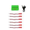 6 in 1 Max 2.5A Current Input 3.7V Lipo Battery Fast Charger for Drone with JST/SM/2.0 Port Cables view 1