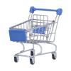 Lizealucky Mini Shopping Cart, Sturdy, Blue, Ideal for Indoor Use, Storage and Organization view 1