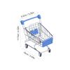Lizealucky Mini Shopping Cart, Sturdy, Blue, Ideal for Indoor Use, Storage and Organization view 4