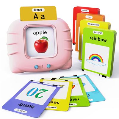 Lapare Audible Educational Toy with Music for Toddlers Age 1 2 3 4 5, 252 Sight Words Flash Cards Kindergarten Toy for Girls to Learn Alphabet Number Color Shapes and More