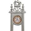 1:12 Dollhouse Wall Clock Dollhouse Decoration Accessories Miniature Scene Model Mini Pendulum for Living Room Study Bedroom Decoration, Argent view 2