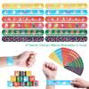 FUSHENMU 48pcs Easter Slap Bracelets Easter Egg Bunny Snap Bracelet Party Favor Toys for Kids Easter Basket Stuffers Egg Filler Classroom view 2