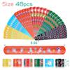 FUSHENMU 48pcs Easter Slap Bracelets Easter Egg Bunny Snap Bracelet Party Favor Toys for Kids Easter Basket Stuffers Egg Filler Classroom view 3