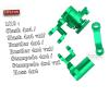 hopsupRC Aluminum Steering Bellcranks Servo Saver Upgrades Part for 1/10 Slash/Rustler/Stampede/Hoss 4x4 VXL 4wd,Drag Link Set w/Bearings Hops Up,Replace #6845X,Green view 2