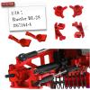 hopsupRC Upgrades Part for 1/10 Rustler BL-2S #67164-4,Aluminum Suspension Arm,Caster Block,Steering Blocks,Rear Stub Axle Carriers,Steering Bellcranks,Shock Tower Hop Ups,Red view 2