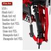 hopsupRC Front Rear Suspension Arm Upgrades Part for 1/10 Slash 4x4 VXL/Rustler 4x4 VXL/Stampede 4x4 VXL/Hoss 4x4 VXL 4wd,4pcs Aluminum A Arms (More Durable Arm) Hops Up,Red view 2