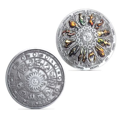 Twelve Constellations Colorful Challenge Coin Lucky Coins
