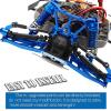 hopsupRC Alloy Shock Tower Upgrades for 1/10 Slash 4x4 VXL/Stampede 4x4 VXL,Front Rear Shock Mounts Hops Up,Replaces 6838 6839,Navy Blue view 3