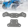 Alomejor Shock Tower Front Light Bar Bracket Mount Kit, Carbon Fiber Front Shock Tower for 1/10 for for RC Car view 2