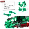 hopsupRC Upgrades Part for 1/10 Rustler BL-2S#67164-4,Aluminum Suspension Arm,Caster Block,Steering Blocks,Rear Stub Axle Carriers,Steering Bellcranks,Shock Tower Hop Ups,Green view 2