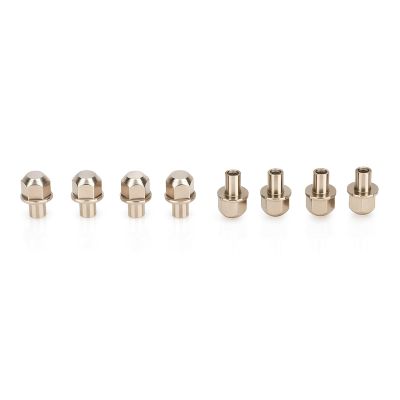 VBESTLIFE RC Hex Wheel Hub Nuts, 8Pcs Stainless Steel Extension Nuts for Axial SCX10 D90 GEN8 RC Crawler Truck Upgrades and Replacements