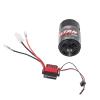 RC Car Motor,550 Brushed Motor 360A Brushed Electronic Speed Controller ESC Fit for 1/10 RC Car (21T) view 2