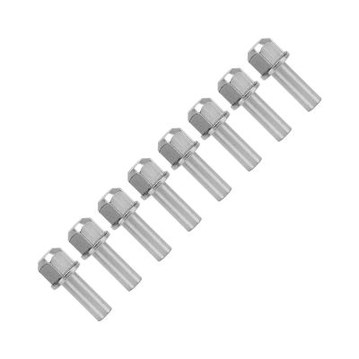 8 Pcs RC Wheel Hub Extension Nut Stainless Steel High Strength Hex RC Wheel Hub Extension Adapter for SCX10 (25mm) Rc Wheel Hub Extension Nut