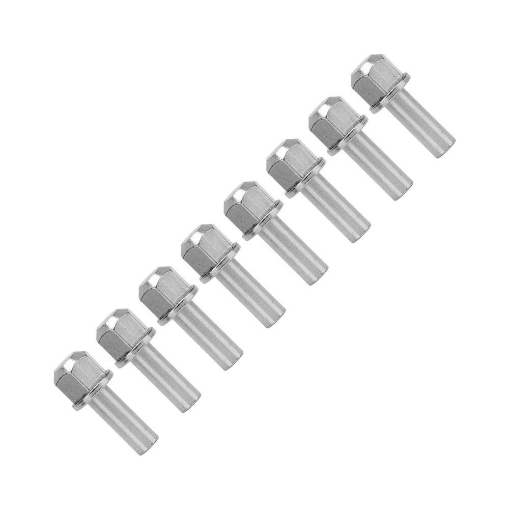 8 Pcs RC Wheel Hub Extension Nut Stainless Steel High Strength Hex RC Wheel Hub Extension Adapter for SCX10 (25mm) Rc Wheel Hub Extension Nut