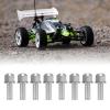 8 Pcs RC Wheel Hub Extension Nut Stainless Steel High Strength Hex RC Wheel Hub Extension Adapter for SCX10 (25mm) Rc Wheel Hub Extension Nut view 4