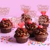 24Pcs Happy Galentine's Day Cupcake Toppers Rose Gold Glitter Sweet Love Valentine Cupcake Picks for Valentine's Day Theme Birthday Party Cake Decorations Supplies view 4