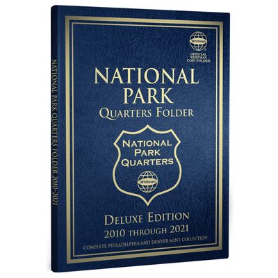 Whitman US Washington National Parks Quarter Coin Deluxe Edition Folder Full Series P & D 2010 2021#28752